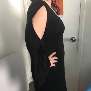 1 DAY LEFT! AEO Slit sleeve tie-back dress